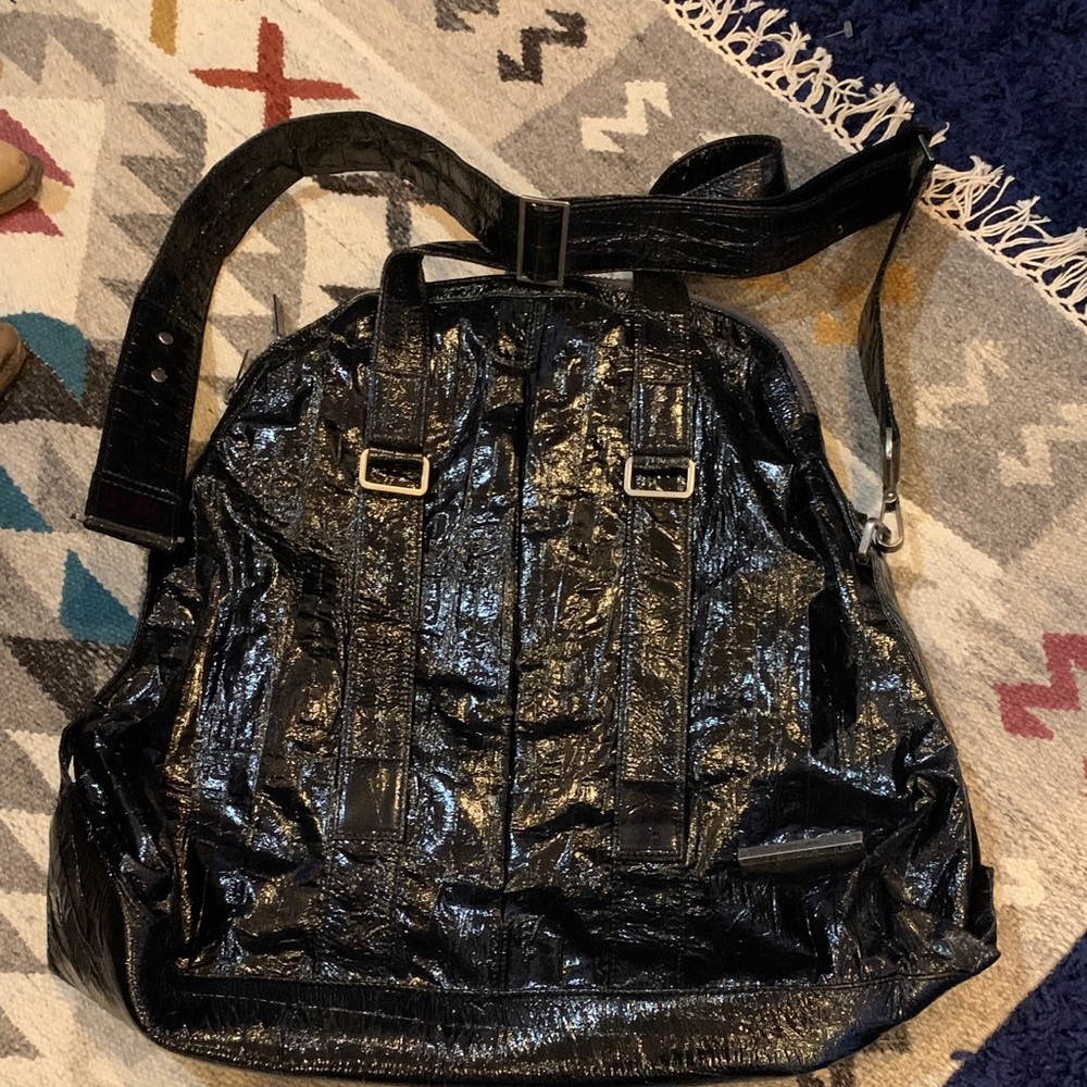 Matt & Nat Shiny Black Tote